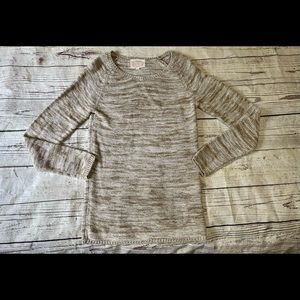 Ambiance brown/cream long sweater
